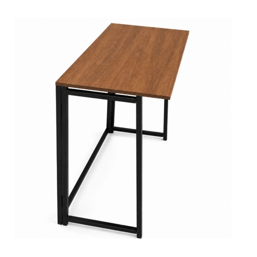 Escrivaninha Dobravel Mesa Dobravel Estrutura Aço Multiuso Trabalho Escritorio Quarto Utilidade Pratico