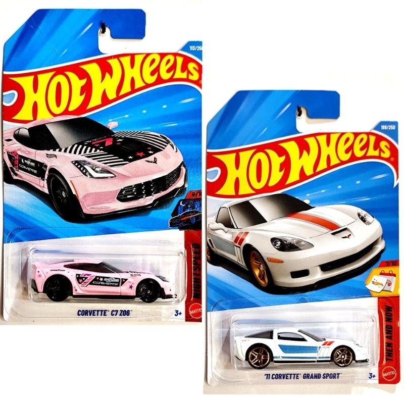 Hot Wheels - Mattel - Carrinho - Corvette, Grand Sport, T-Hunt