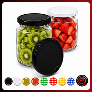 Kit 6/12/24 Potes De Vidros 240ml Belem para Geleias Doces Conservas Tampas Metálicas Lacres