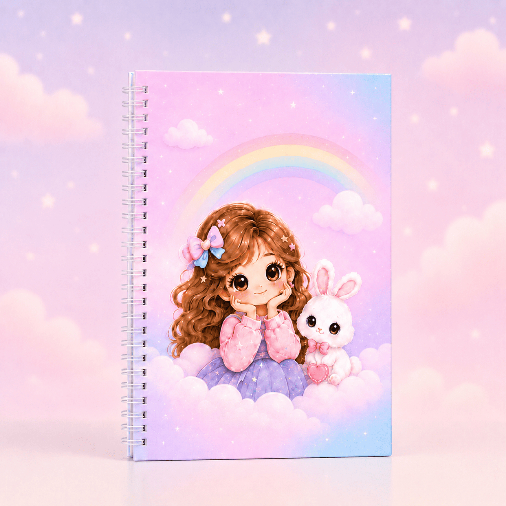 Caderno Personalizado Infantil | Meninas — Arco-íris