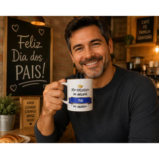Caneca Dia dos Pais – Uso exclusivo do melhor pai do mundo | Presente Criativo para o Melhor Pai