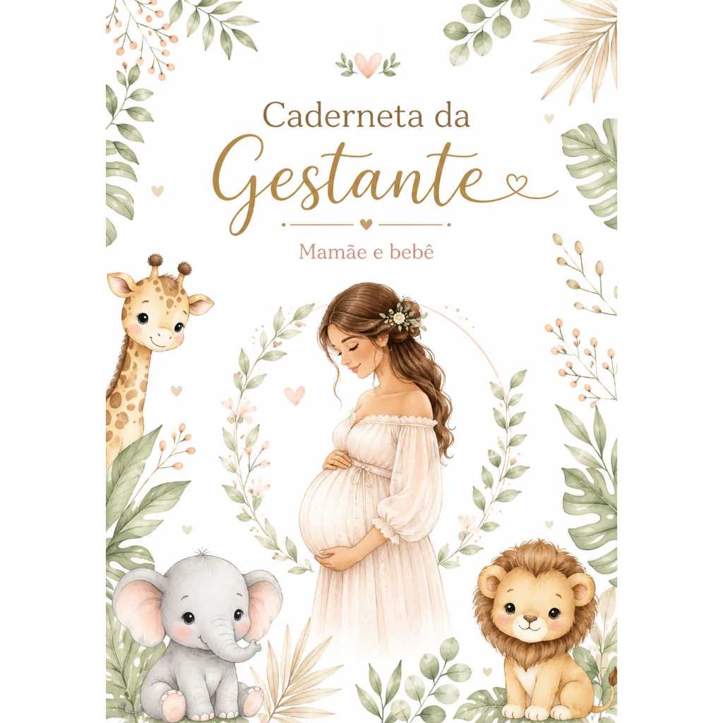 Caderneta da Gestante Personalizada — Safari
