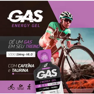 Gas Energy Gel Repositor Energético 10 Sachês Bodyaction Sabor Guaraná com açaí