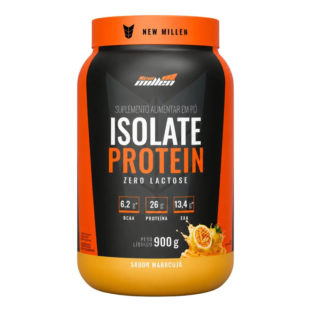 Whey Protein Isolado Zero Lactose Isolate Protein 900g New Millen