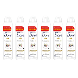 Kit 6x Desodorante Dove Antitranspirante Invisible Dry - 200ml