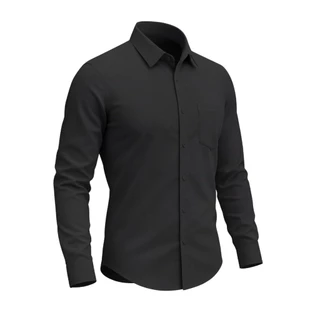 Camisa Social Masculino Manga Longa Bolso Elastano Camisa Social Masculina Branca Não Amassa Premium Não Molha