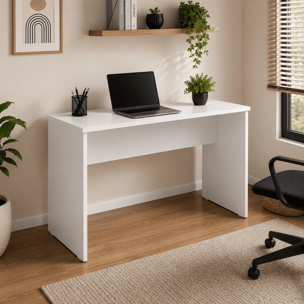 Escrivaninha Mesa Computador Home Office MDF 15mm 90x45x75cm