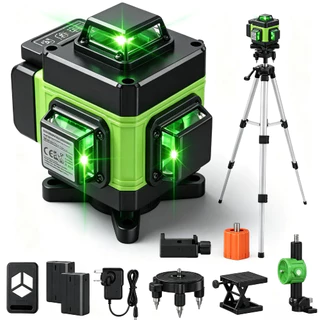 12/16 Linhas Nível a Laser Ajustável Nível 360 ° Medição Da Linha De Ferramentas Rotativas De Auto-Nivelamento Interno