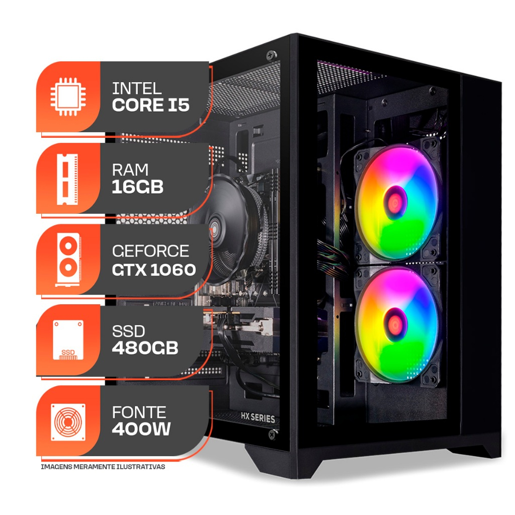 PC Gamer Forge, Intel Core i5, GeForce GTX 1060 3GB, 16GB DE RAM