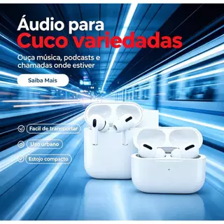 Fone de Ouvido Sem Fio Bluetooth Com Cancelamento De Ruído Pop-Up Pro 6 para iOS -GPS Fon-599