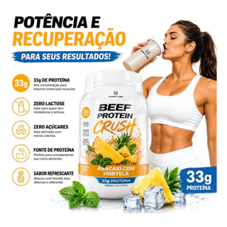Beef Protein Crush Under Labz Whey Zero Lactose 900g Abacaxi Com Hortelã