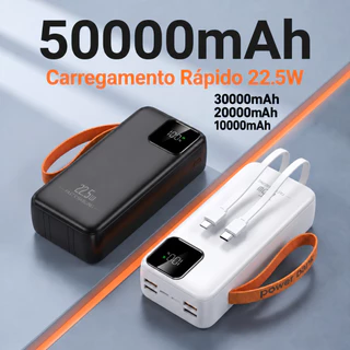 Carregador Portátil grande 50000mah/30000mah/20000mah/10000mah Turbo 22,5W PD carregamento ultrarrápido