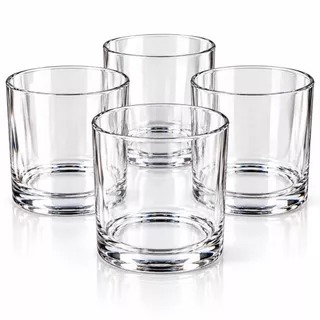 5 Copos de Whisky Acrílico Premium 290ml - Cristal