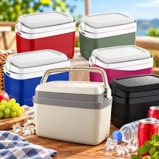 Caixa Térmica 12L Portátil para Praia Parques Camping 13 Horas de Conservação Bebidas Gelo