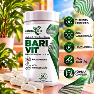 Polivitaminico Bari Vit 60 capsulas suplemento vitamínico original natural