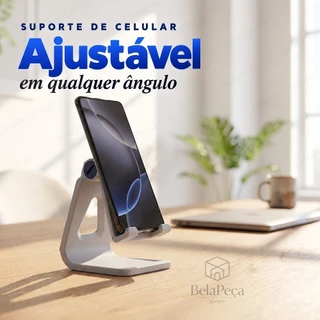 Suporte Celular de Mesa Universal Ajustável | Inclinação de 90° a 180°