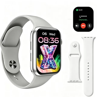 Smartwatch 2026 2 Pulseiras inteligente unisex Esportes Faz Recebe Chamada De Freqüência Cardíaca