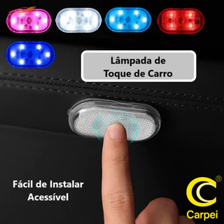 Lâmpada LED Toque Dedo Adesivo Velcro 5V Carro/ Doméstico Carregável USB Unicolor multicolor em Oferta na Shopee