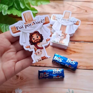 Porta Bis Cristão Páscoa PersonalizadoS | Lembrancinha Evangélica e Católica Infantil | Foi Por Você | Kit 10 30 50 100- em Oferta na Shopee