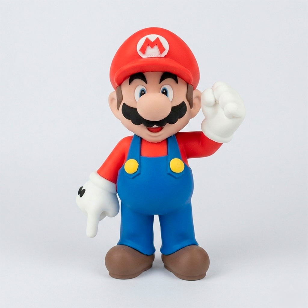 Boneco Super Mário Decorativo - 23cm de altura - Impressão 3D em Oferta na Shopee