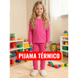 Pijama Infantil Feminino Térmico Peluciado Rosa Pink Inverno Conjunto Blusa e Calça - Roupa de Menina em Oferta na Shopee