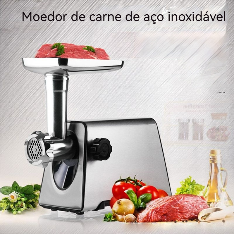 Moedor De Carne Linguiça E Kibe Elétrico 3000w Premium