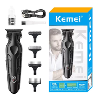 Kemei KM-2269 Aparador De Cabelo e Barbeador Clipper Lâminas de Aço Inoxidável e Design Sem Fio Máquina de Cortar Cabelo