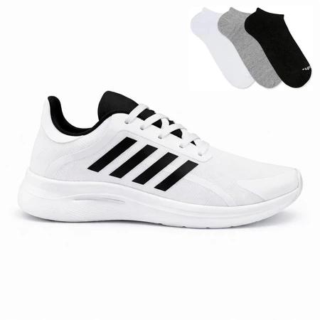 Tenis masculino barato bom para caminhada dia a dia Relogio