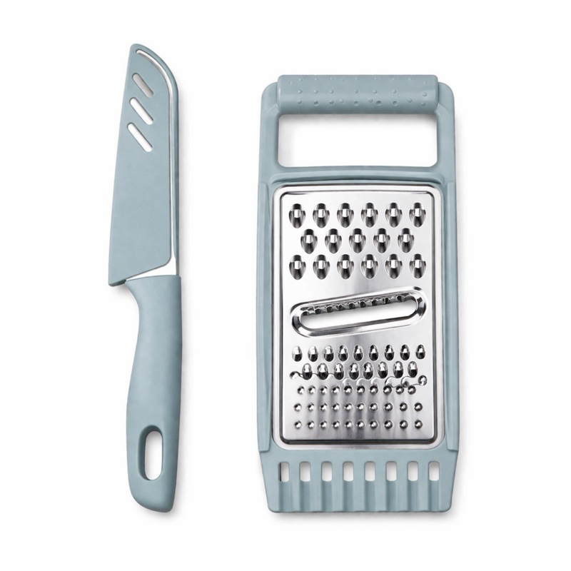 Kit Ralador de Aço Inox 3 Cortes e Faca de Legumes Frutas Queijo ...