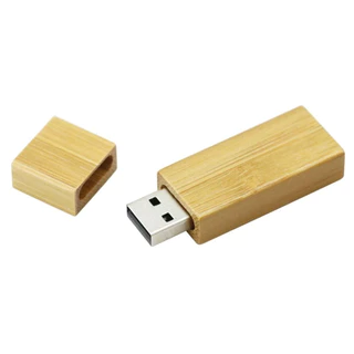 Pen Drive Bambu com Tampa USB 2.0