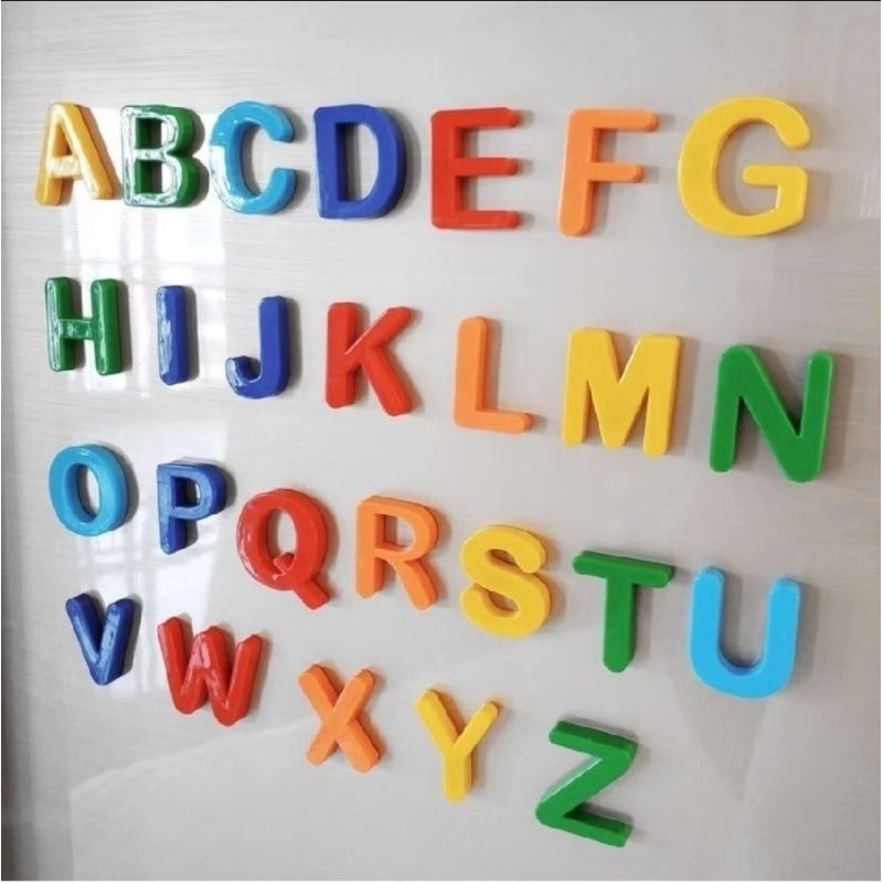 LETRAS MAGNETICAS EDUCATIVO INFANTIL KIT LETRAS MAGNERICAS 26 PEÇAS OU ...