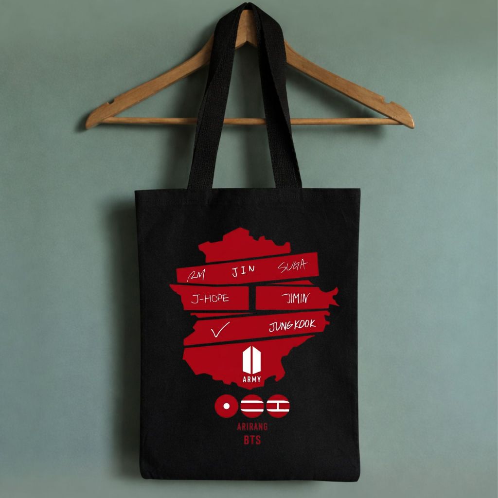 Bag Totebag Ecobag Arirang BTS World Tour 2026 Aesthetic Unissex