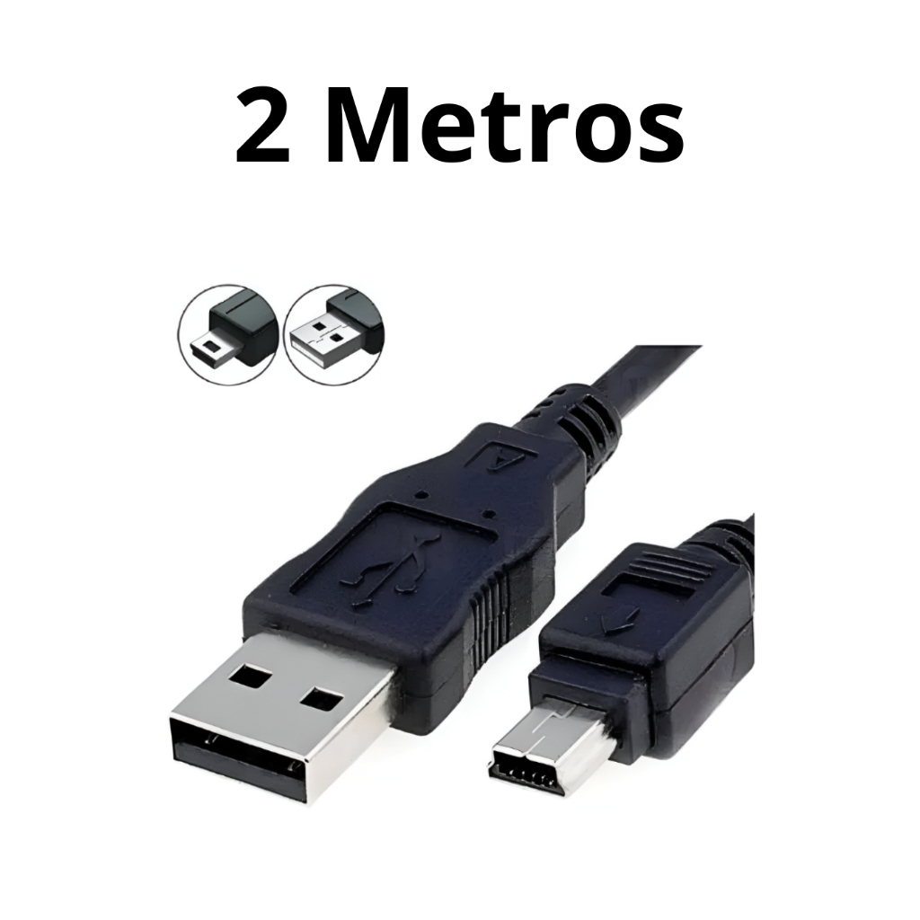 Cabo Mini Usb V3 Para Carregar Controle Ps3 Gps Garmin Câmera Digital ...