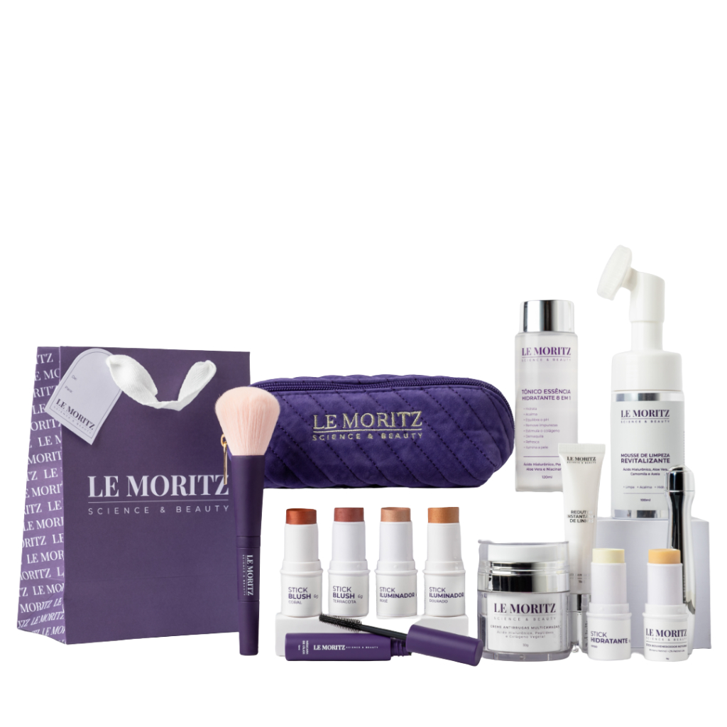 Kit Completo para Tratamento de Pele Madura e Maquiagem 12 Itens