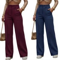 CALÇA PANTALONA CON DOS BOTONES DE TECIDO alfaiataria