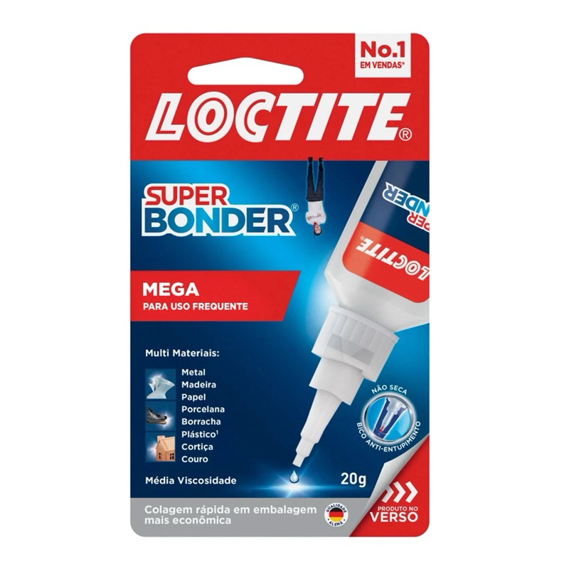 Cola Instantânea Super Bonder Loctite 20g - Resistente, Multiuso e ...