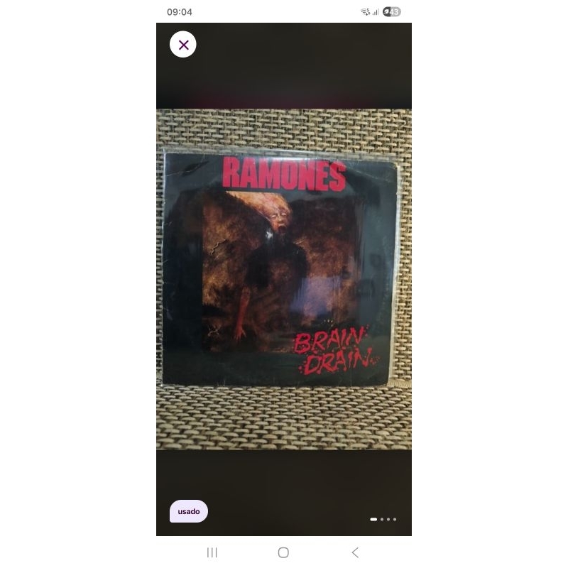 lp Vinil Brain Drain Ramones nacional 1989 ZERADAÇO | Shopee Brasil