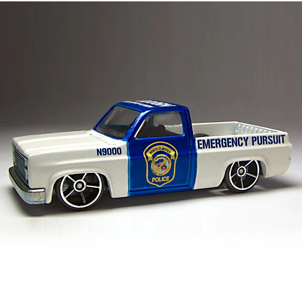 Decalque Silverado 83 COP RODS Hot Wheels escala 1:64 Pickup