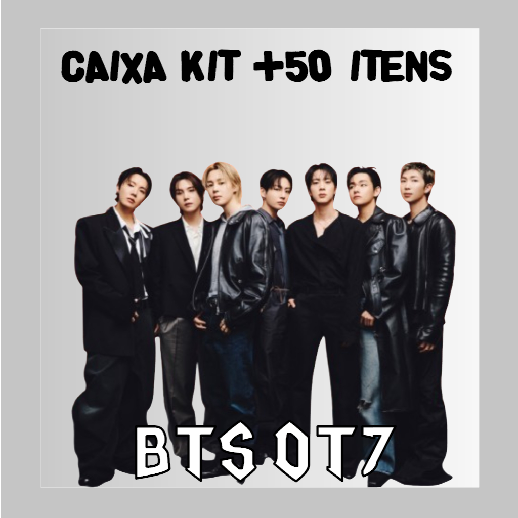 BTS セット CAIXA BOX KIT BTS - COM MAIS DE 50 ITENS - OT7 BANGTAN KPOP