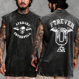 Regata Machão Oversized Longline A7X Forever Avenged Sevenfold Metal Rock Skull Banda Street