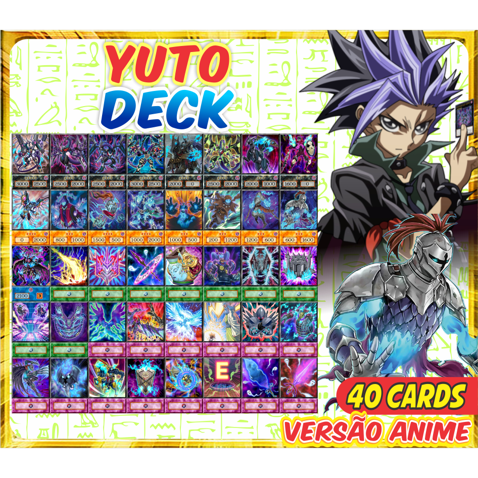 Yuto (40 Cards) Deck Anime ARC-V | Shopee Brasil