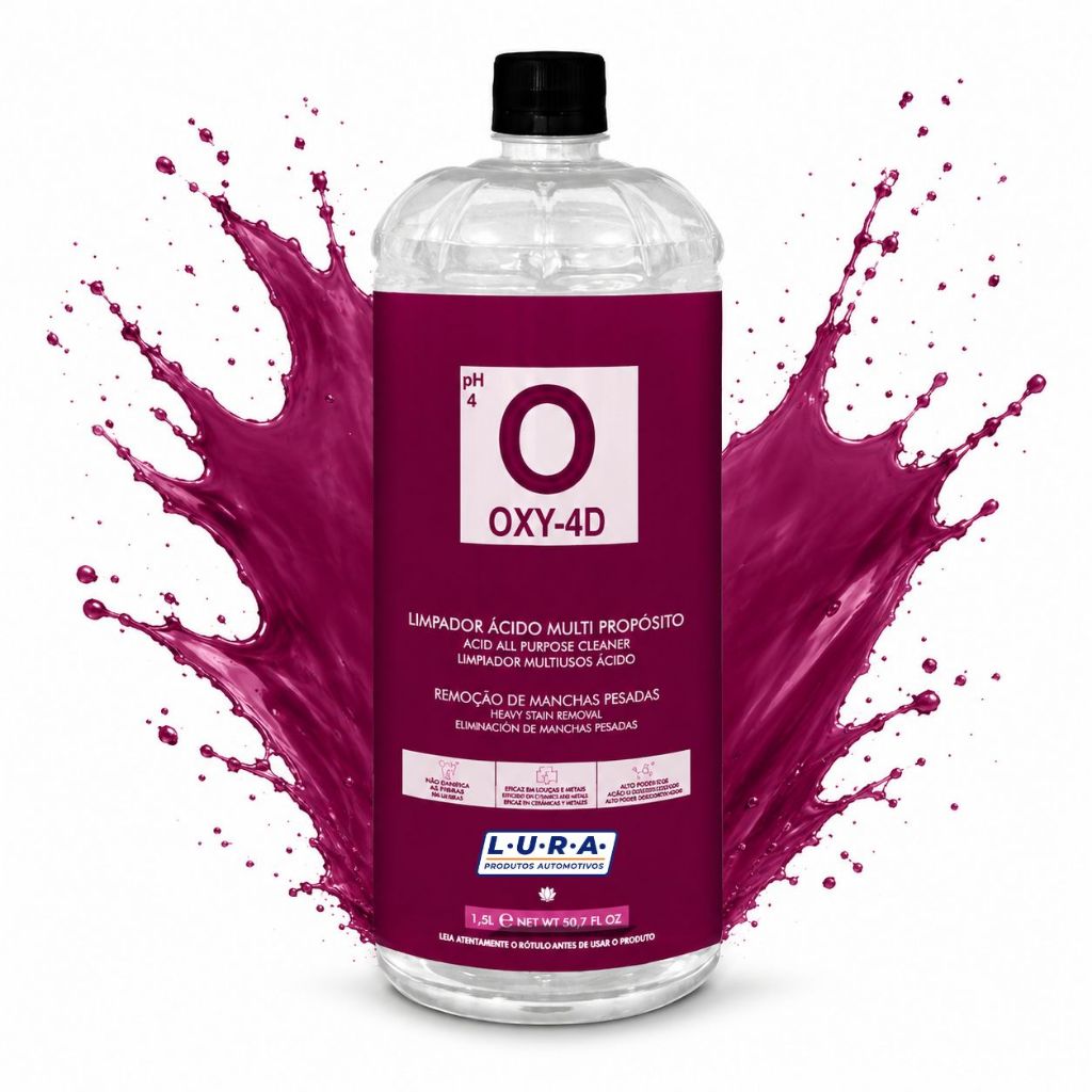 Oxy4D Easytech 1,5L Tira Manchas Limpa Estofado Sofa Tapete Carpete Couro Plastico Vinil Extratora Limpador Colchao Lona