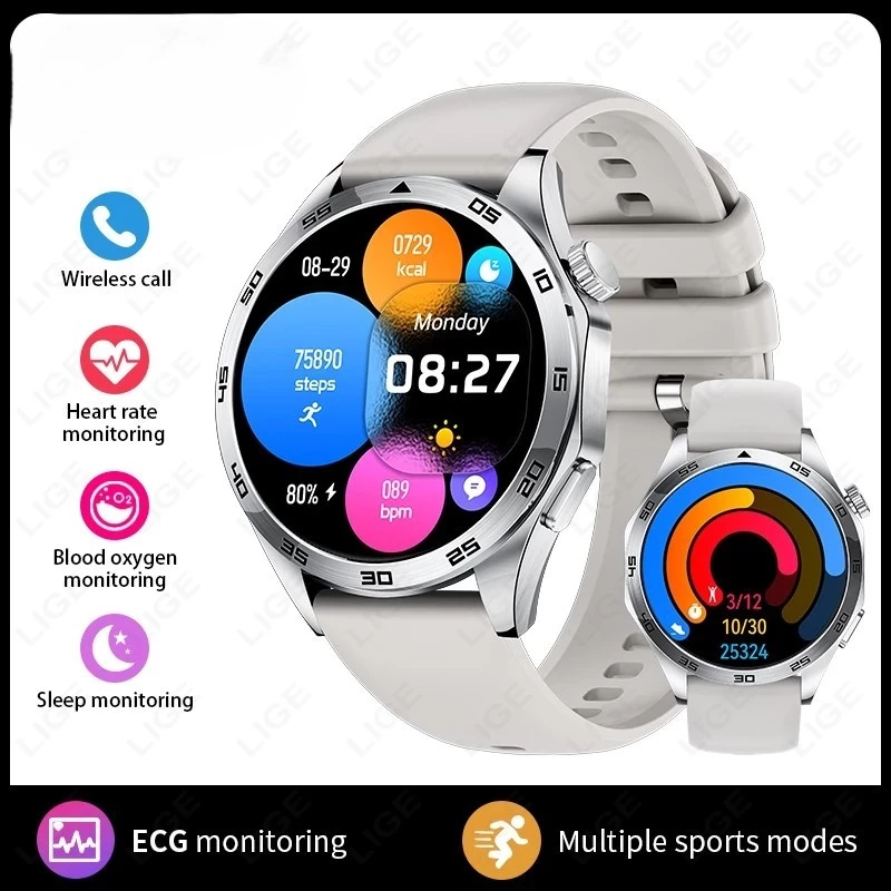 2026 MK5 Pro GPS NFC Relógio Inteligente Masculino HD Tela AMOLED