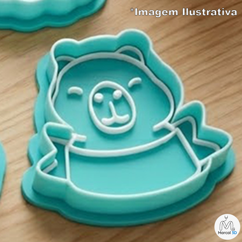 Cortador de Biscoito Capivara Massinha Molde Infantil Pasta Americana
