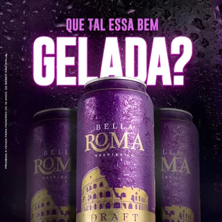 Kit 03 a 10 unidade Coquetel de Vinho Bella Roma 473ml