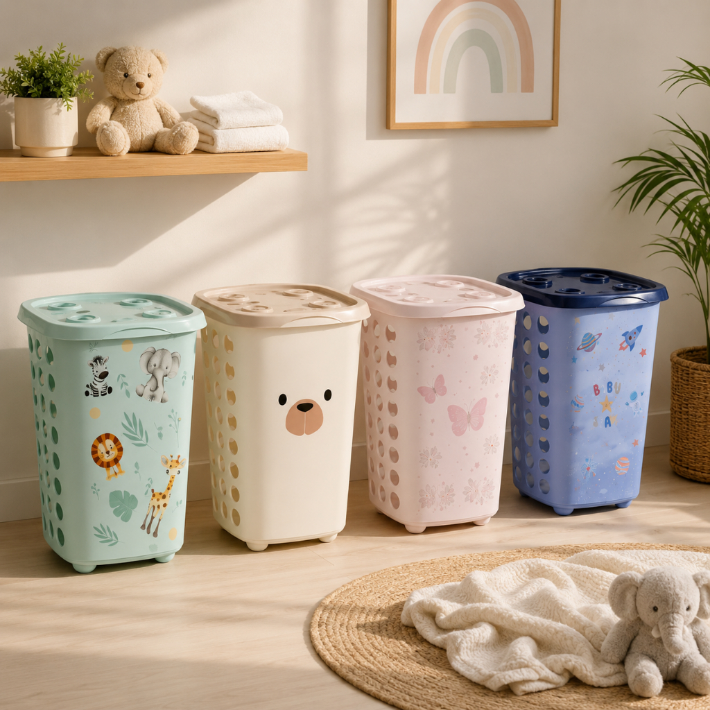 Cesto De Roupas Sujas Infantil Decorado 38 Litros Cesto De Roupas P ...