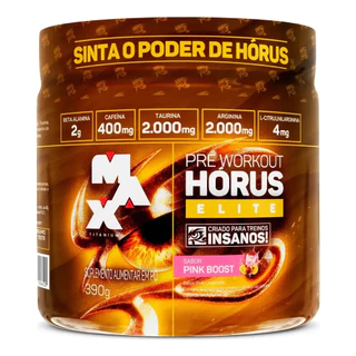 Hórus Elite Pré Treino Max Titanium 390g