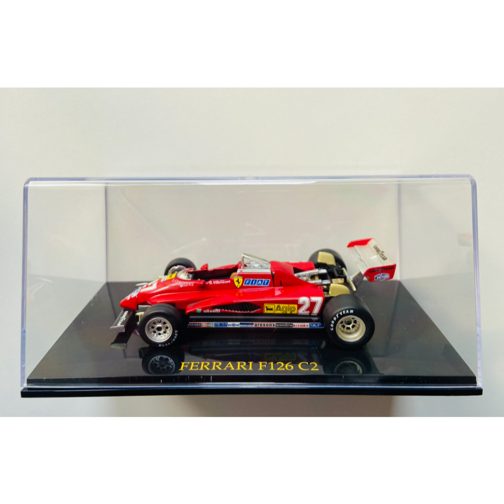 Miniatura Ferrari F126 C2 - Gilles Villeneuve - 1982 - Fórmula 1