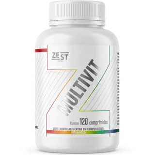 Multivitamínico Multivit Zest Nutrition 120 Comprimidos - 22 Vitaminas e Minerais A-Z