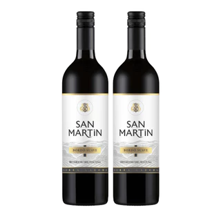 Kit 2 Vinhos Tinto Bordô Suave San Martin 750ml Vnho da Serra Gaúcha